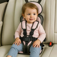 Child Travel Car Seat With Safety Harness For Secure Vehicle Use