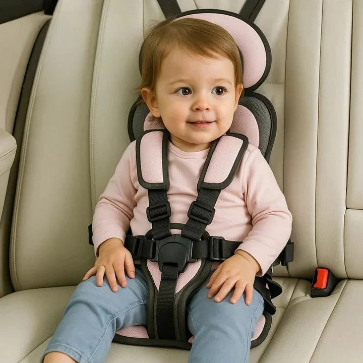 Child Travel Car Seat With Safety Harness For Secure Vehicle Use