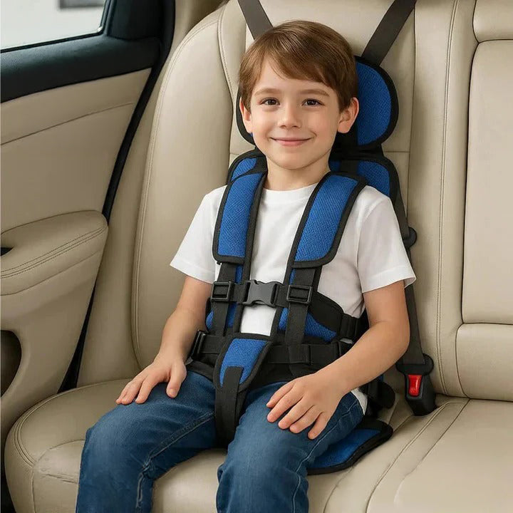 Child Travel Car Seat With Safety Harness For Secure Vehicle Use