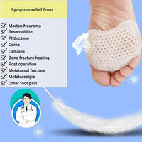 Metatarsal Pads For Forefoot Support, Breathable Cushions, Set Of 2