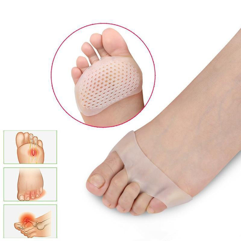 Metatarsal Pads For Forefoot Support, Breathable Cushions, Set Of 2