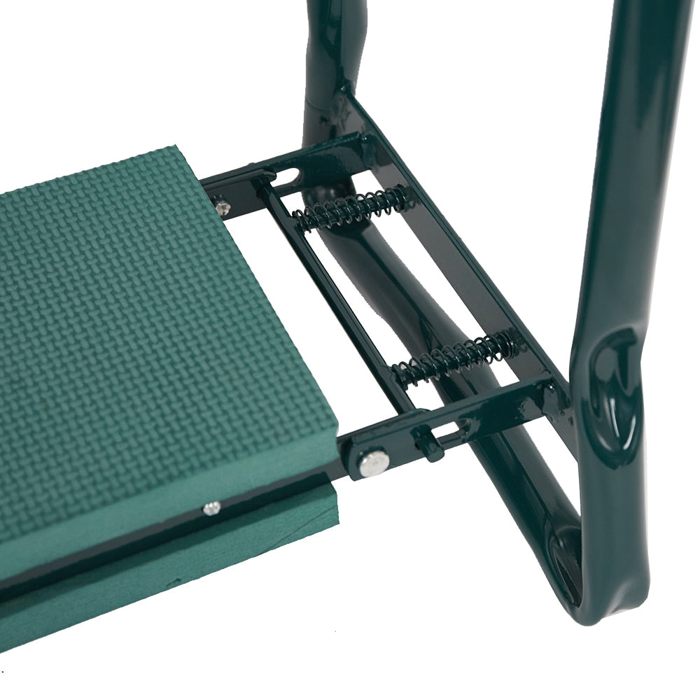 Garden Kneeler And Seat With Ergonomic Cushion For Gardening, Green
