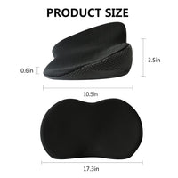 Car Seat Cushion For Shorter Drivers With Adjustable Height And Lumbar Support