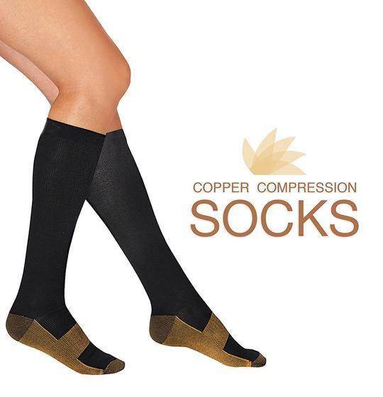 Compression Socks Copper-Infused, 7 Pairs For Men And Women Workout Recovery