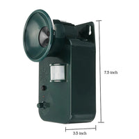 Outdoor Ultrasonic Pest And Animal Repeller 5000 Sq Ft 9V DC Cordless