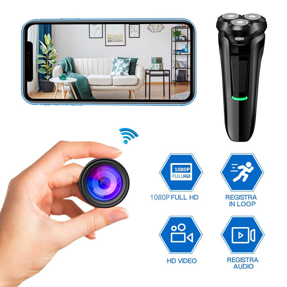 Mini Shaver Camera 1080P HD WiFi Razor With Motion Detection
