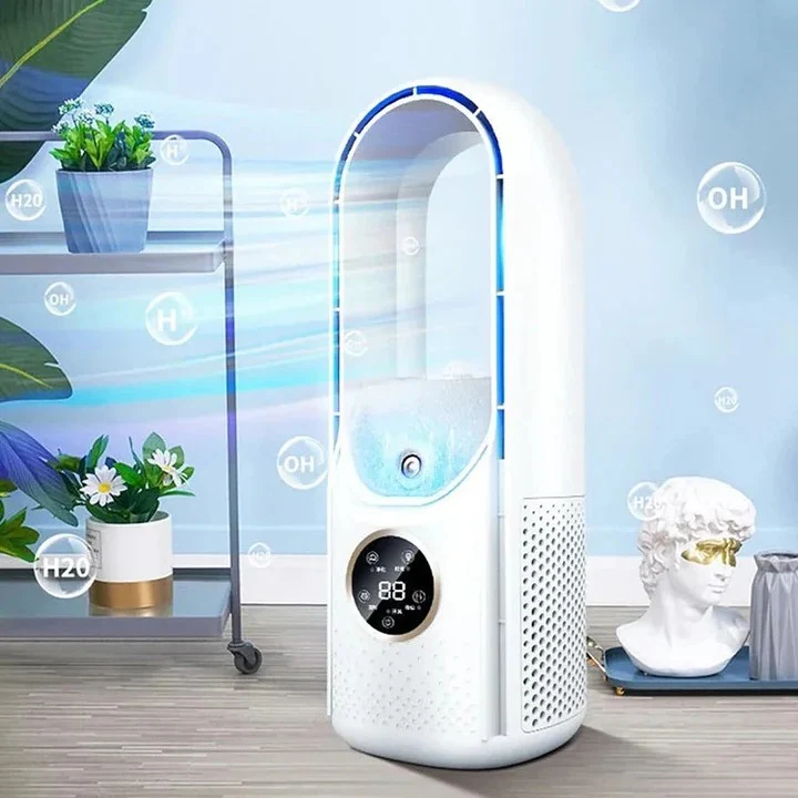 Portable Air Conditioner Bladeless Quiet Cooling For Home And Office