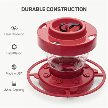 Hummingbird Water Feeders Hanging, Bee-Proof Design With Sturdy Perch