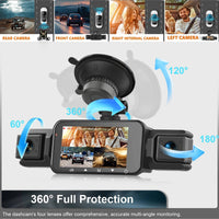 4-Channel Dash Cam With Night Vision, Parking Monitor, WiFi App Control