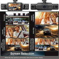 4-Channel Dash Cam With Night Vision, Parking Monitor, WiFi App Control