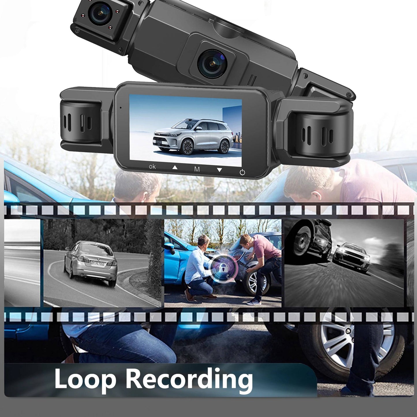 Car Dash Camera Wireless Front And Rear With Night Vision