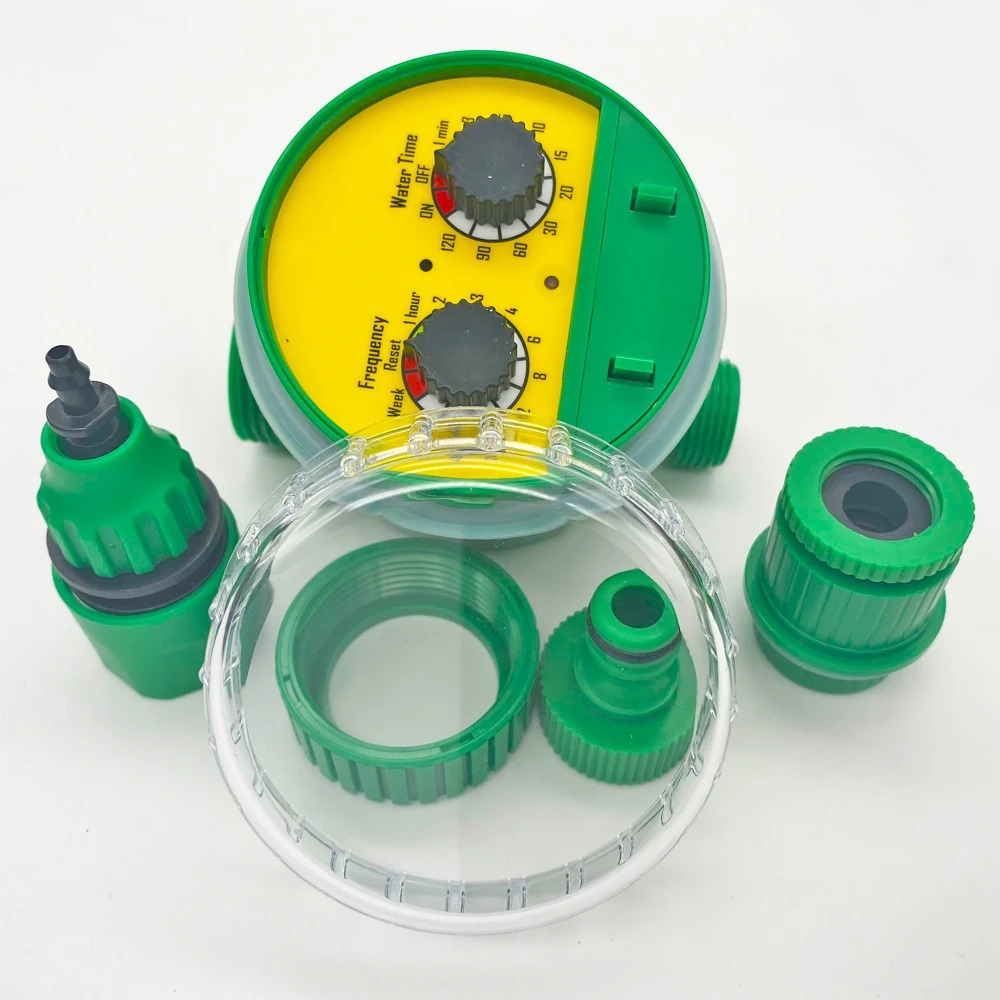 Drip Irrigation System With Automatic Timer For Garden Beds And Pots