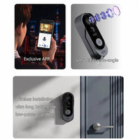 Wireless Smart Video Doorbell With HD Camera And No Subscription Required