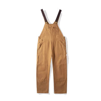 Women's Canvas Bib Overalls Duck Cloth Workwear Dungarees With Pockets