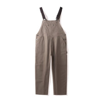 Women's Canvas Bib Overalls Duck Cloth Workwear Dungarees With Pockets