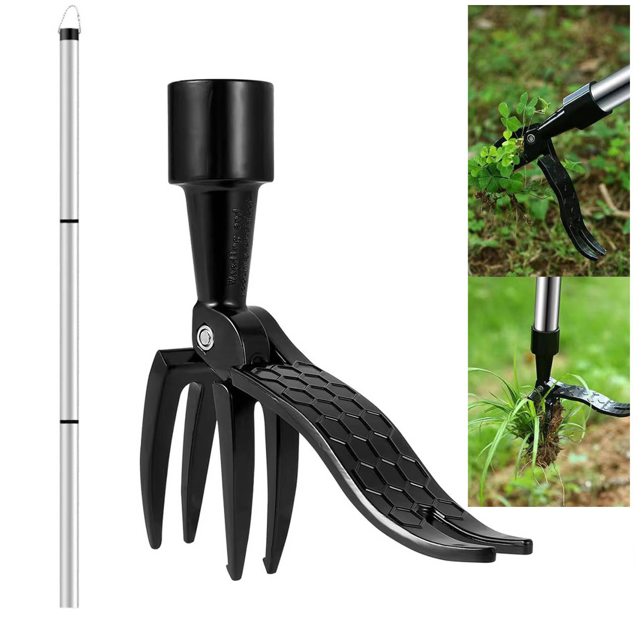 Weed Puller For Garden And Lawn Stand Up Tool With Long Handle