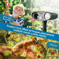 Ultrasonic Deer Repeller 4-Pack Solar Powered Deters Deer In 48 Hours