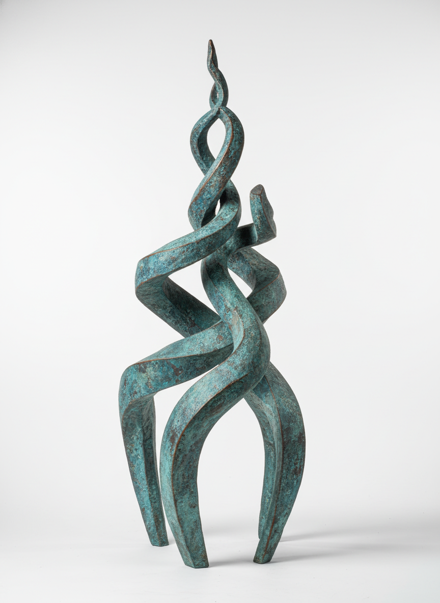 Abstract Metal Garden Sculpture