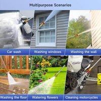 Cordless Pressure Washer With Two Rechargeable Batteries For Home Use