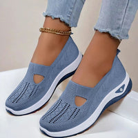 Shoes For Seniors Soft Sole Non-Slip Lightweight Comfortable Slip On
