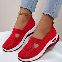 Shoes For Seniors Soft Sole Non-Slip Lightweight Comfortable Slip On