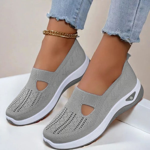 Shoes For Seniors Soft Sole Non-Slip Lightweight Comfortable Slip On