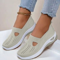 Shoes For Seniors Soft Sole Non-Slip Lightweight Comfortable Slip On