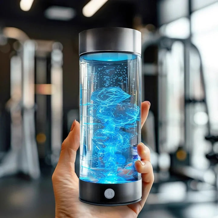 Hydrogen Water Bottle With Portable Infuser And Rechargeable Ionizer