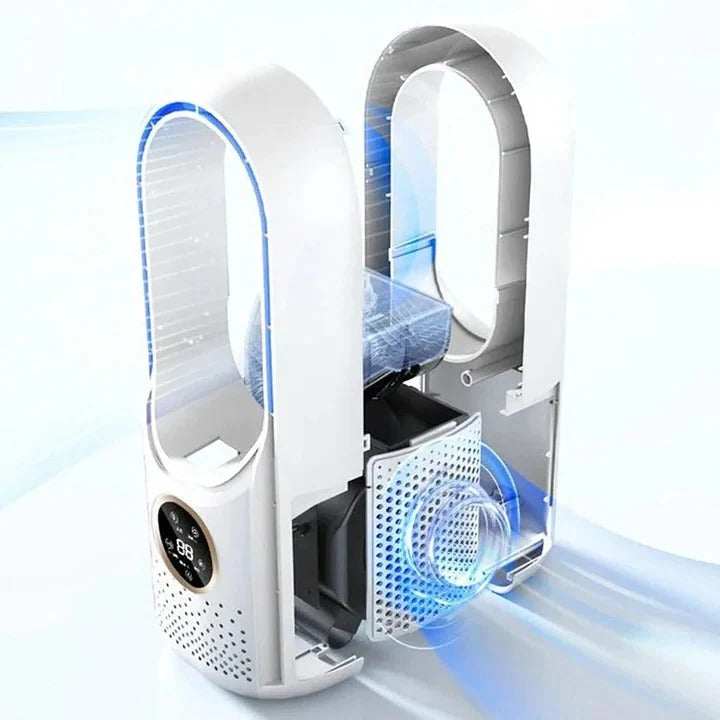 Portable Air Conditioner Bladeless Quiet Cooling For Home And Office
