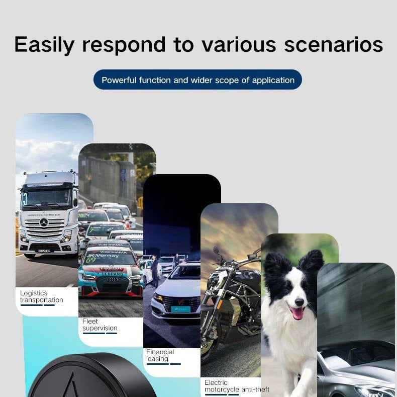 GPS Tracker Mini Magnetic Real-Time Vehicle And Asset Locator With Battery