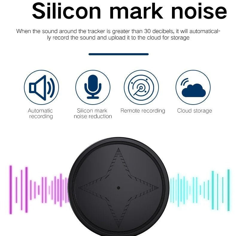 GPS Tracker Mini Magnetic Real-Time Vehicle And Asset Locator With Battery