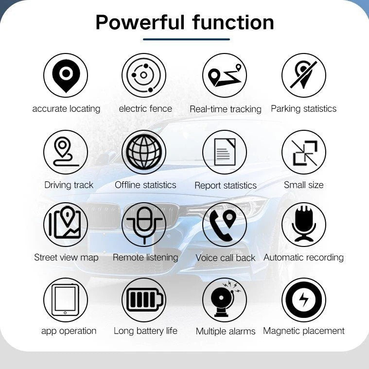 GPS Tracker Mini Magnetic Real-Time Vehicle And Asset Locator With Battery