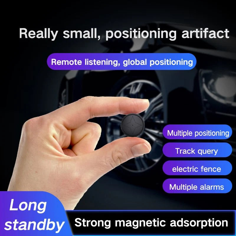 GPS Tracker Mini Magnetic Real-Time Vehicle And Asset Locator With Battery