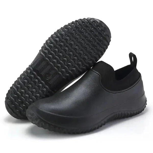 Slip-On Work Shoes Waterproof For Men Women With Easy On Off Design