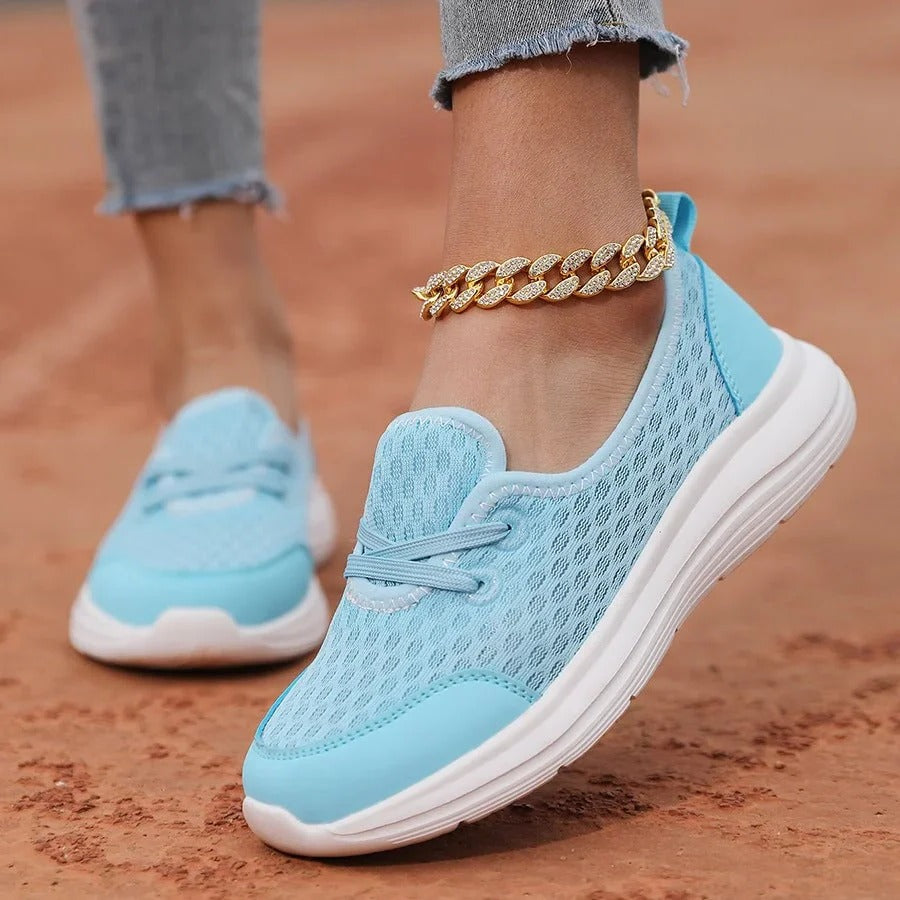 Women's Supportive Comfort Walking Shoes With Mesh Upper And Soft Sole