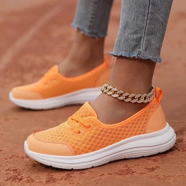 Women's Supportive Comfort Walking Shoes With Mesh Upper And Soft Sole