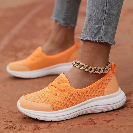 Women's Supportive Comfort Walking Shoes With Mesh Upper And Soft Sole