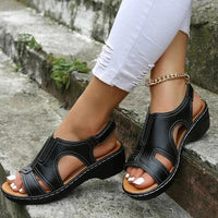 Leather Wedge Sandals, Elegant Premium Style With All Day Comfort