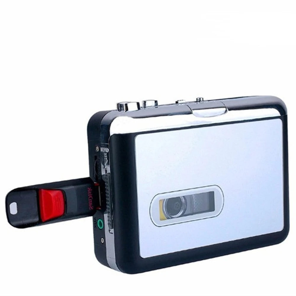 USB Cassette Converter For Digitizing Tapes And Saving MP3 Files