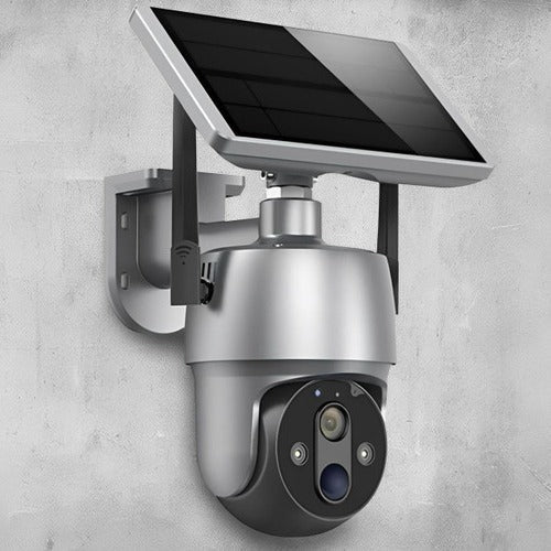 Outdoor Surveillance Camera Solar Powered Wireless 1080p Night Vision Motion Detection