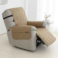 Recliner Cover Quilted, Waterproof, Non-Slip With Elastic Straps