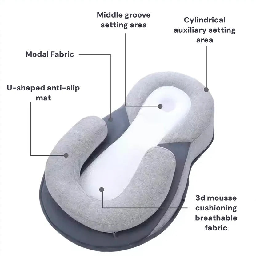 Infant Inclined Sleep Wedge Pillow Bed For Spit-Up Comfort