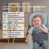 Infant Inclined Sleep Wedge Pillow Bed For Spit-Up Comfort