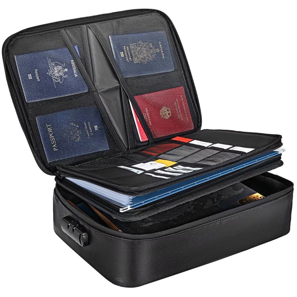 Fireproof Document Bag With Waterproof Seal For Cash And IDs