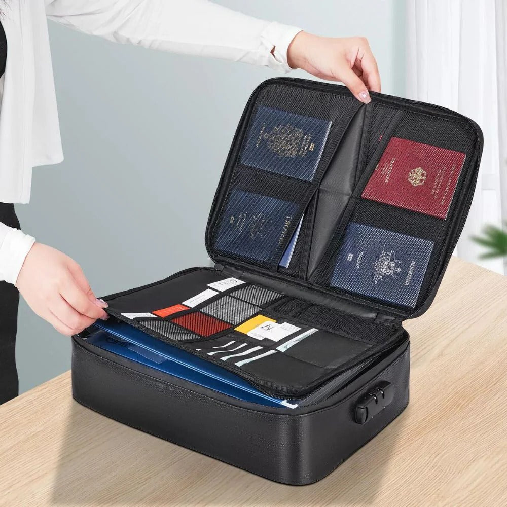 Fireproof Document Bag With Waterproof Seal For Cash And IDs