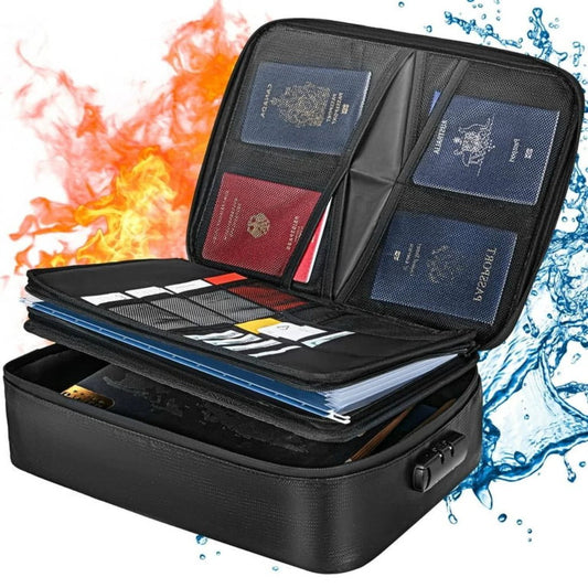 Fireproof Document Bag With Waterproof Seal For Cash And IDs