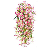 Artificial Morning Glory Hanging Vine With UV Resistant Leaves And Flowers