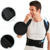 Posture Support Brace With Adjustable Fit For Daily Back And Shoulder Alignment