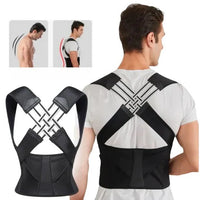 Posture Support Brace With Adjustable Fit For Daily Back And Shoulder Alignment