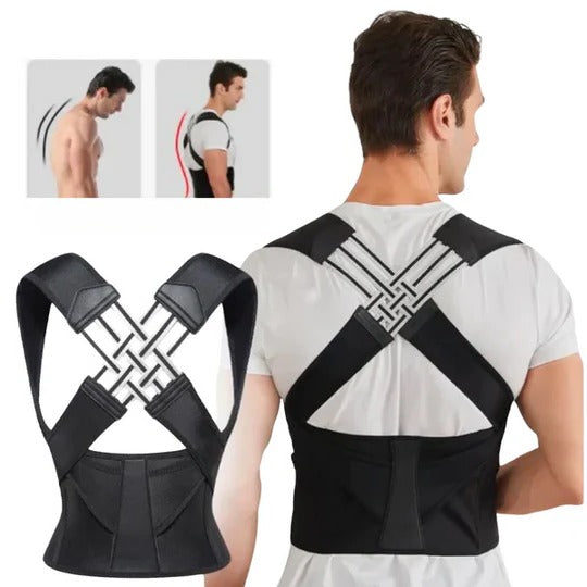 Posture Support Brace With Adjustable Fit For Daily Back And Shoulder Alignment